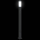 pullertlamper med sensor og stikkontakt 3 stk. 110 cm sort IP44