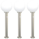 pullertlamper med sensor 3 stk. 80 cm rustfrit stål IP44