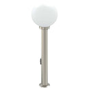 pullertlampe med stikkontakt 80 cm rustfrit stål IP44