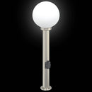 pullertlampe med stikkontakt 80 cm rustfrit stål IP44