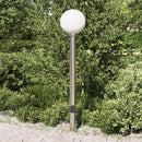 pullertlampe med stikkontakt 120 cm rustfrit stål IP44