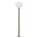 pullertlampe med stikkontakt 120 cm rustfrit stål IP44