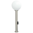 pullertlampe med sensor og stikkontakt 80 cm rustfrit stål IP44