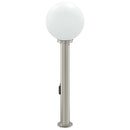 pullertlampe med sensor og stikkontakt 80 cm rustfrit stål IP44