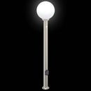 pullertlampe med sensor og stikkontakt 120 cm rustfrit stål IP44