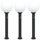 pullertlamper med sensor 3 stk. 80 cm sort IP44