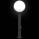 pullertlamper med stikkontakt 3 stk. 80 cm sort IP44