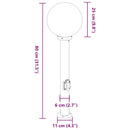 pullertlamper med stikkontakt 3 stk. 80 cm sort IP44