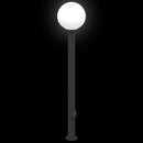 pullertlampe med stikkontakt 120 cm sort IP44