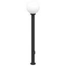 pullertlamper med stikkontakt 3 stk. 120 cm sort IP44