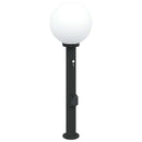 pullertlamper med sensor og stikkontakt 3 stk. 80 cm sort IP44