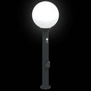 pullertlamper med sensor og stikkontakt 3 stk. 80 cm sort IP44