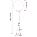 pullertlamper med sensor og stikkontakt 3 stk. 80 cm sort IP44