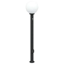 pullertlamper med sensor og stikkontakt 3 stk. 120 cm sort IP44