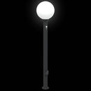 pullertlamper med sensor og stikkontakt 3 stk. 120 cm sort IP44