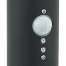 pullertlamper med sensor og stikkontakt 3 stk. 120 cm sort IP44