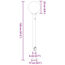 pullertlamper med sensor og stikkontakt 3 stk. 120 cm sort IP44