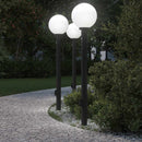 pullertlamper med sensor og stikkontakt 3 stk. 120 cm sort IP44
