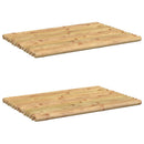 bademåtter 2 stk. 50x35 cm bambus