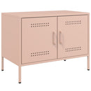 tv-borde 2 stk. 68x39x50,5 cm stål lyserød