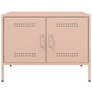 tv-borde 2 stk. 68x39x50,5 cm stål lyserød
