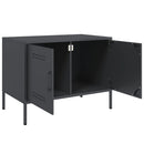tv-bord 68x39x50,5 cm stål antracitgrå