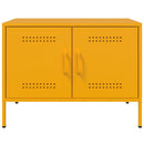 tv-bord 68x39x50,5 cm stål sennepsgul
