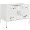 tv-bord 68x39x50,5 cm stål hvid