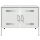 tv-bord 68x39x50,5 cm stål hvid