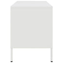 tv-bord 68x39x50,5 cm stål hvid
