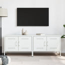 tv-borde 2 stk. 68x39x50,5 cm stål hvid