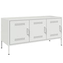 tv-bord 100,5x39x50,5 cm stål sort