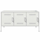 tv-bord 100,5x39x50,5 cm stål sort
