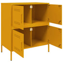 skab 68x39x79 cm stål sennepsgul