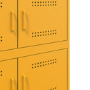 skab 68x39x79 cm stål sennepsgul