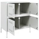 skab 68x39x79 cm stål hvid