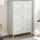 højskab 68x39x113 cm stål hvid