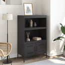 højskab 68x39x113 cm stål sort