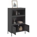 højskab 68x39x113 cm stål sort