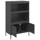 højskab 68x39x113 cm stål sort
