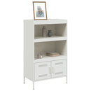 højskab 68x39x113 cm stål hvid
