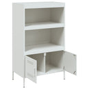 højskab 68x39x113 cm stål hvid