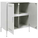 skab 68x39x79 cm stål hvid