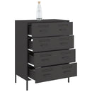 skænk 68x39x89 cm stål sort