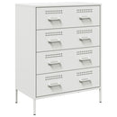 skab 68x39x89 cm stål hvid