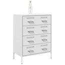 skab 68x39x89 cm stål hvid