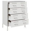 skab 68x39x89 cm stål hvid