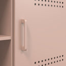 tv-bord 100,5x39x50,5 cm stål lyserød