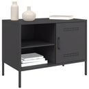 tv-borde 2 stk. 68x39x50,5 cm stål sort