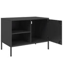 tv-borde 2 stk. 68x39x50,5 cm stål sort
